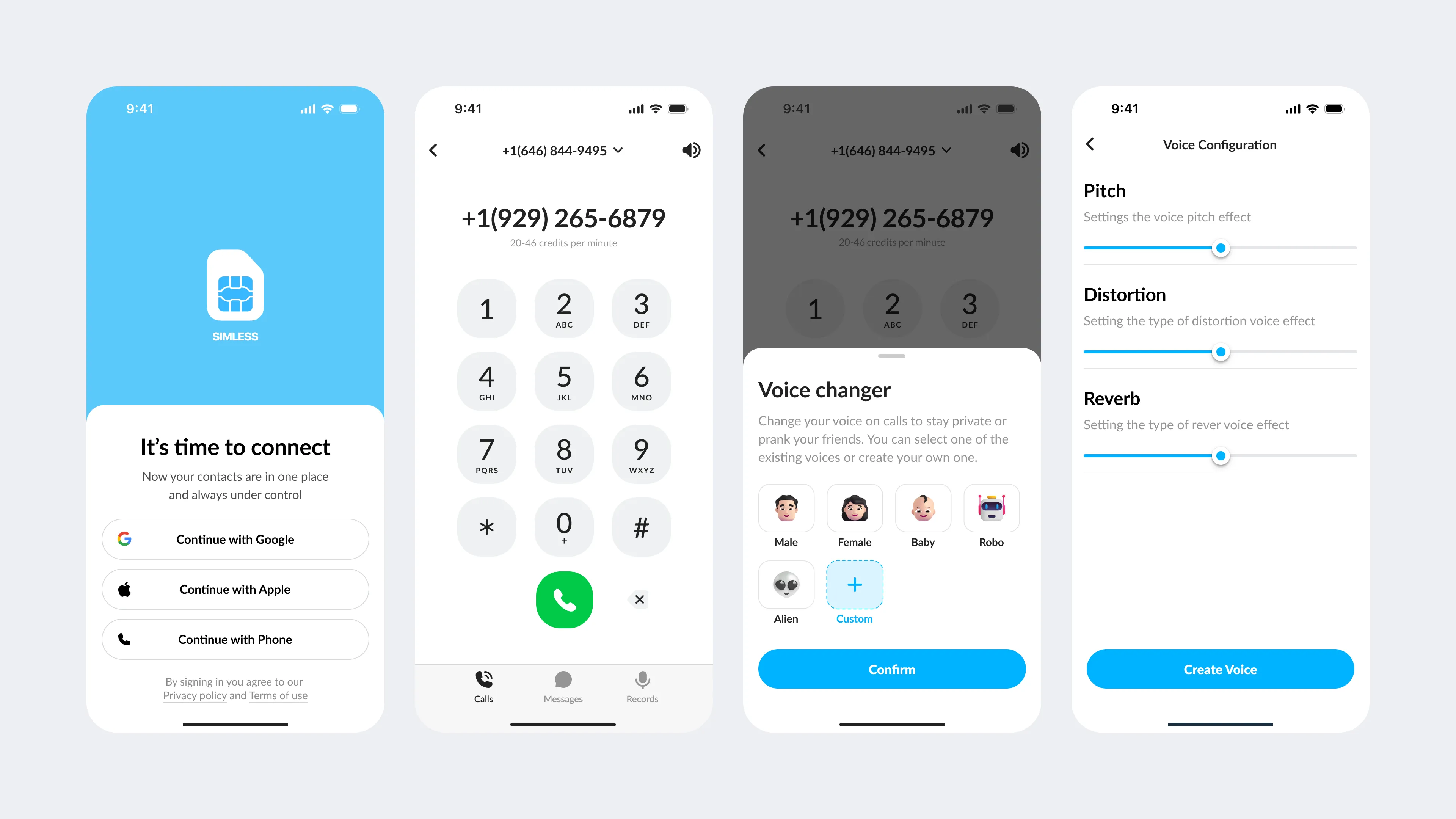 Simless app preview